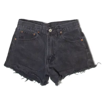 LEVI'S 501 Womens Denim Shorts Grey XS W26