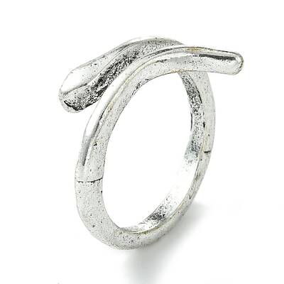 Snake Alloy Open Cuff Rings