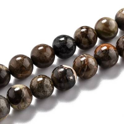 Round Natural Ocean Agate/Ocean Jasper Beads Strands