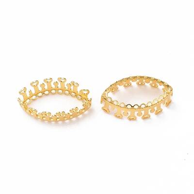 Brass Sew on Prong Settings