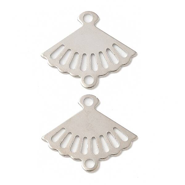 Brass Laser Cut Hollow Connector Charms