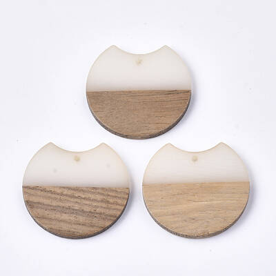 Resin & Walnut Wood Pendants