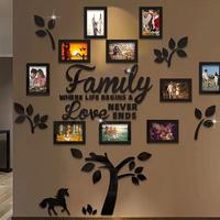 Family Tree Pattern Photo Frame Wall Sticker, Self Adhesive DIY Photo Collage Gallery, Wall Decor for Living Room, Home, We...