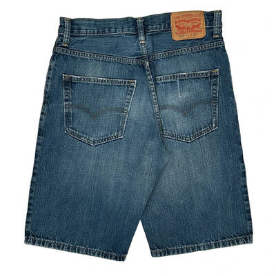 569 Levis Denim Shorts - 30W 12L Blue Denim