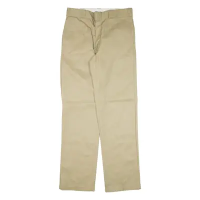 DICKIES 874 Workwear Mens Trousers Beige Regular Straight W33 L33