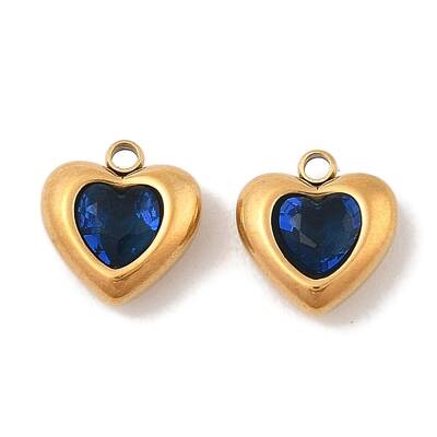 Ion Plating(IP) 304 Stainless Steel Micro Pave Cubic Zirconia Pendants