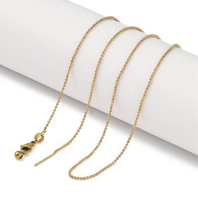 Ion Plaing(IP) 304 Stainless Ball Chain Necklaces