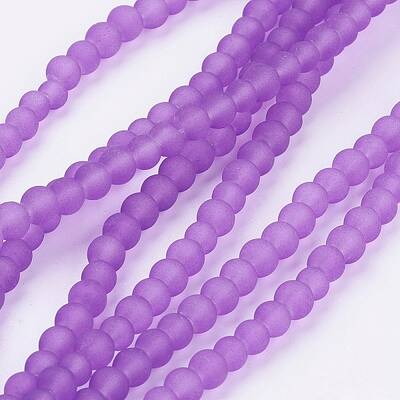 Transparent Glass Bead Strands