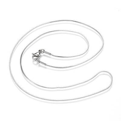 Non-Tarnish 304 Stainless Steel Snake Chain Necklaces