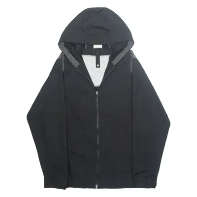 NIKE Mens Rain Jacket Black Hooded L
