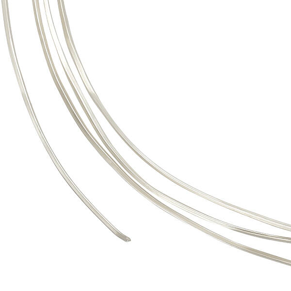 1Pc Flat 925 Sterling Silver Wires