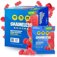 Raspberry Sour Scouts Candy Snack Sweet - Low Sugar, Carb, & Calorie Indulgence Bonbon Fruity Bonbon Fruity