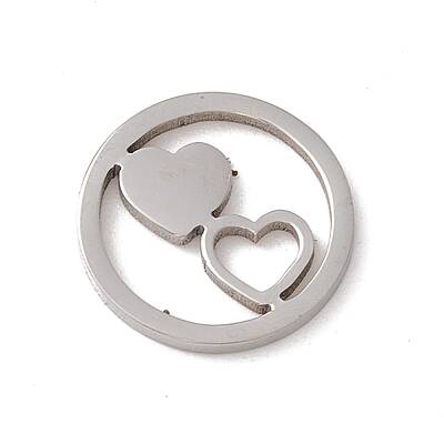 Tarnish Resistant Valentine's Day 304 Stainless Steel Linking Rings