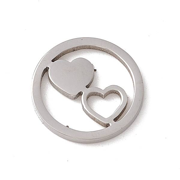 Tarnish Resistant Valentine's Day 304 Stainless Steel Linking Rings