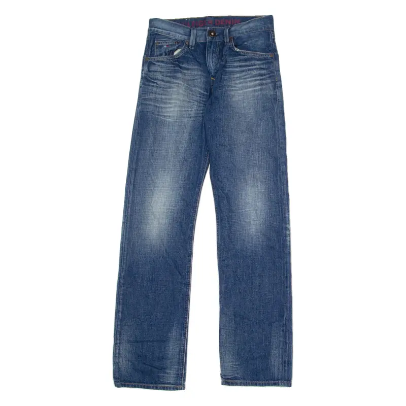TOMMY HILFIGER Rockland NY Mens Jeans Blue Straight Stone Wash W28 L32