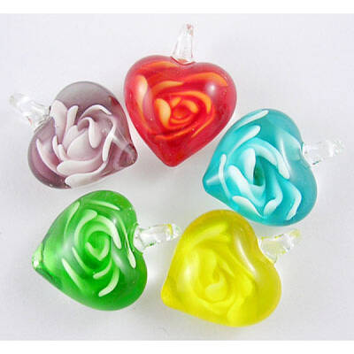 Ideas for Valentines Day for Her Romantic Handmade Lampwork Pendants