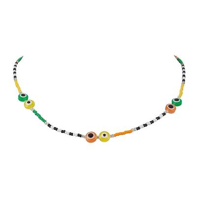 Resin and Glass Seed Bead Necklaces