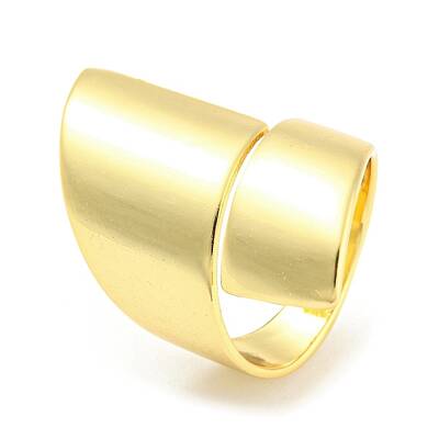 Rack Plating Brass Twist Open Cuff Rings