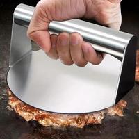 Stainless Steel Hamburger Meat Press, Non Stick Round Steak Press Plate, Barbecue Machine for Filling Burgers, Kitchen Gadget...