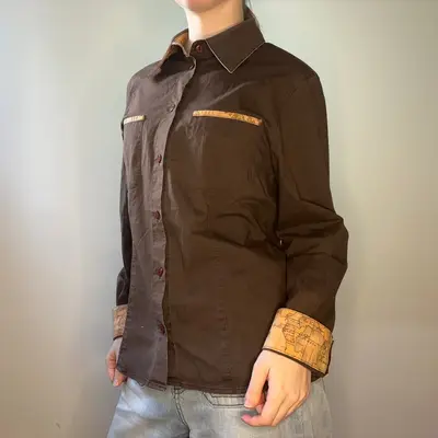 1A Classe Shirt - Medium Brown Cotton
