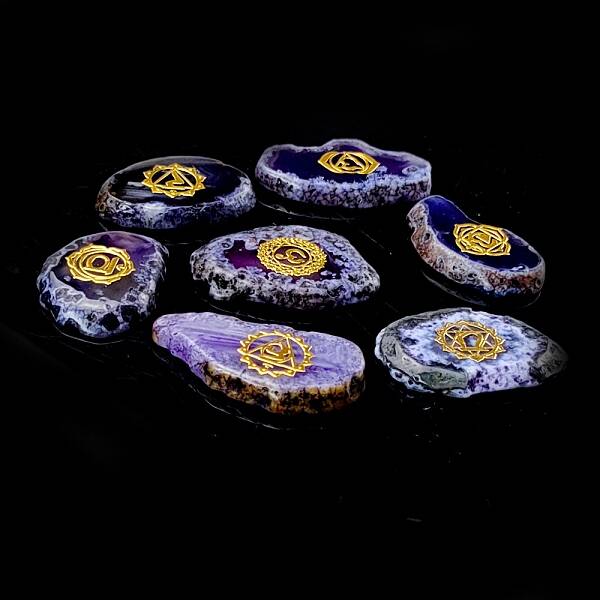 Chakra Natural Agate Nuggets Stone