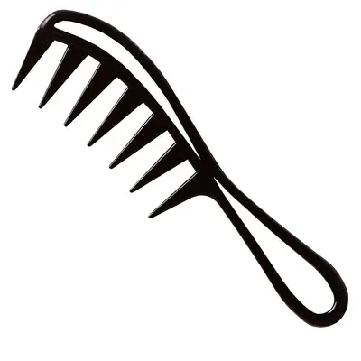 Hair comb Nishman 043 - Black