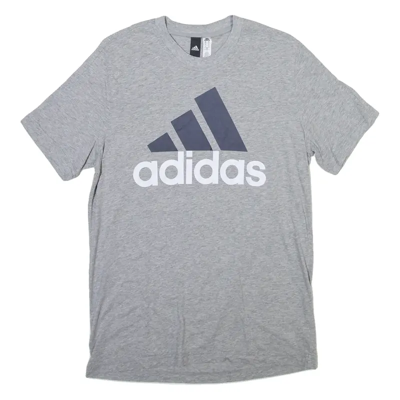 ADIDAS Mens T-Shirt Grey M
