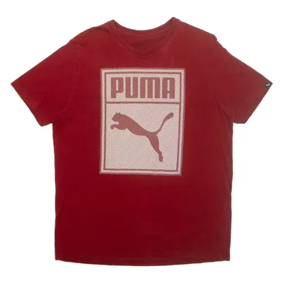 PUMA Mens T-Shirt Red L