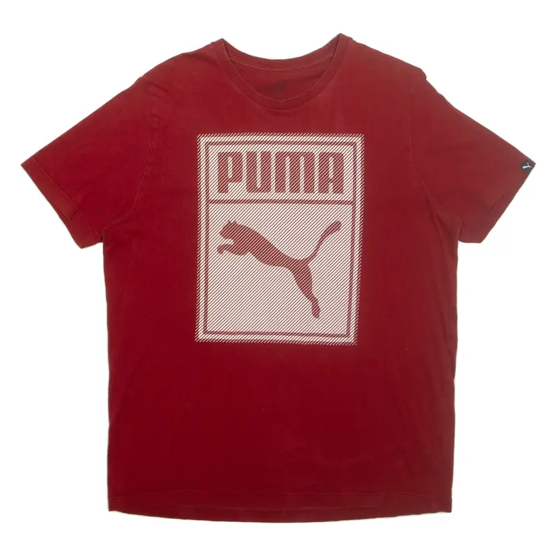 PUMA Mens T-Shirt Red L