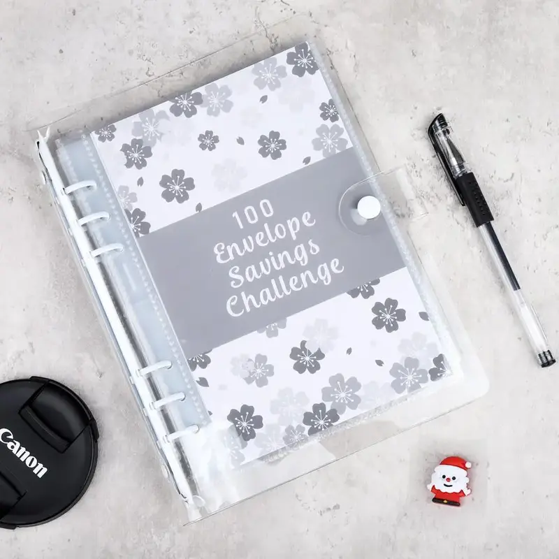 100 Envelope Savings Challenge Binder, 100 Envelope Budget Planner, Saving Money Binder, Budget Planner Binder, Office Suppli...