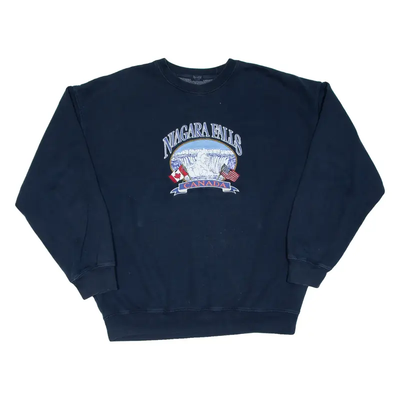 JOHN GALT Niagara Falls Mens Sweatshirt Blue USA XL