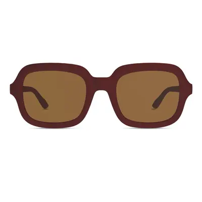 Montenegro Squares Sunglasses in Maroon