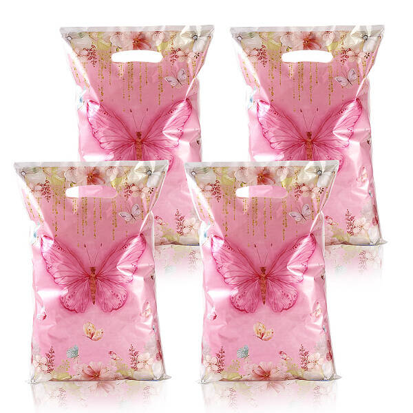 10Pcs Rectangle with Butterfly Pattern Paper Gift Bags
