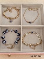 Evil Eye Design Bracelet Set, Fashion Jewelry for Party, Daily Clothing Decor, Trendy All-match & Exquisite Jewelry for Birth...