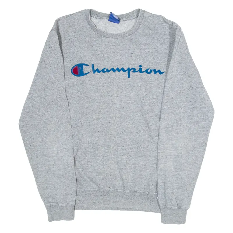 CHAMPION Womens Sweatshirt Grey S
