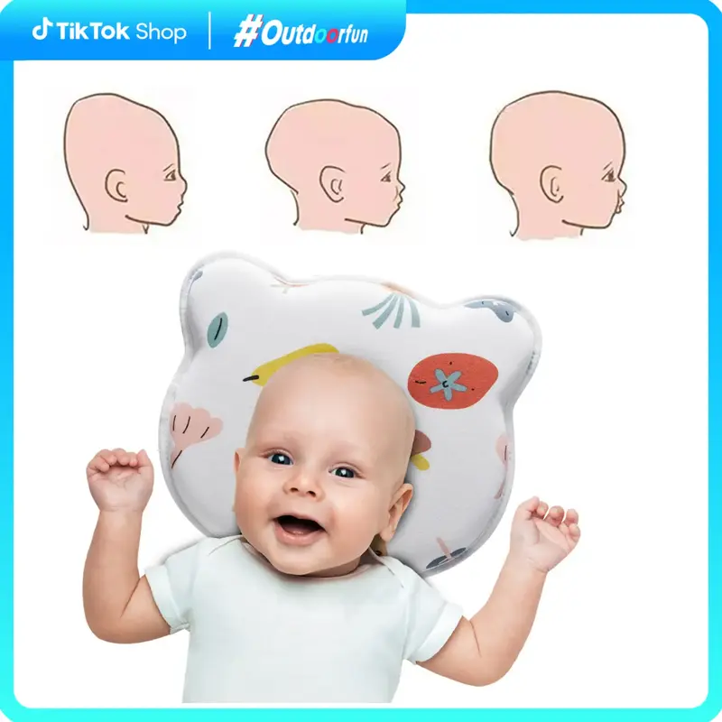 Nursing Pillow Baby Head Shaping Pillow Breathable Bed Sleeping Pillow For Newborn Infant Flat Head Prevention Head Support O...