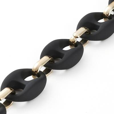 Handmade CCB Plastic & Rubberized Style Acrylic Coffee Bean Chains