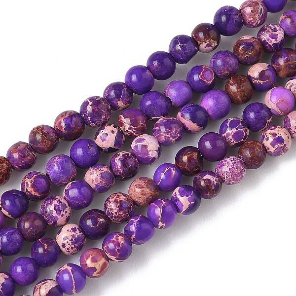 Dyed Natural Regalite/Imperial Jasper/Sea Sediment Jasper Beads Strands