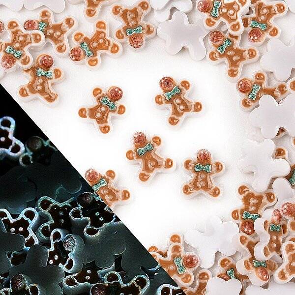 Christmas Theme Luminous Resin Cabochons