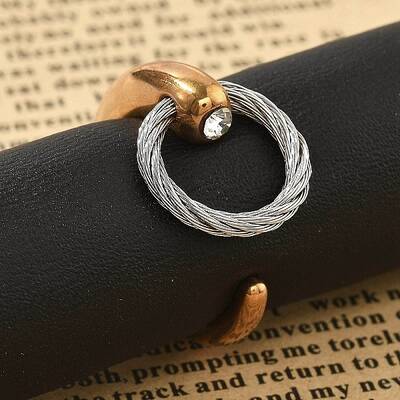 304 Stainless Steel Open Cuff Rings for Women
