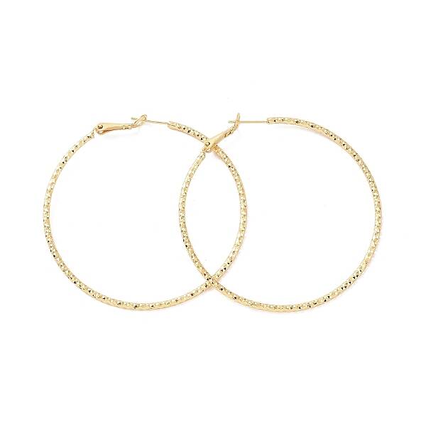 Brass Big Hoop Earrings for Women