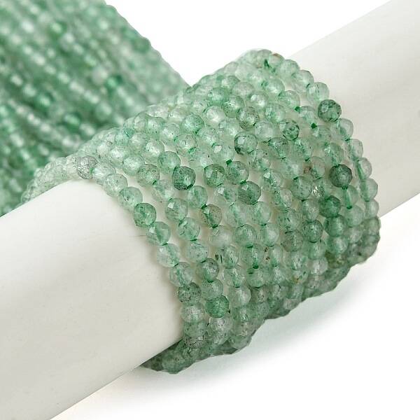 Natural Green Strawberry Quartz Beads Strands
