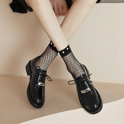 CHIKO Meria Round Toe Block Heels Oxfords Shoes