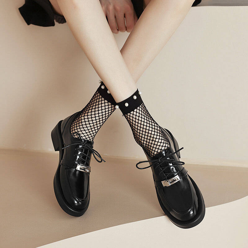 CHIKO Meria Round Toe Block Heels Oxfords Shoes
