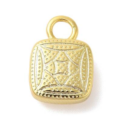 Lock Shape Rack Plating Brass Pendants Charms