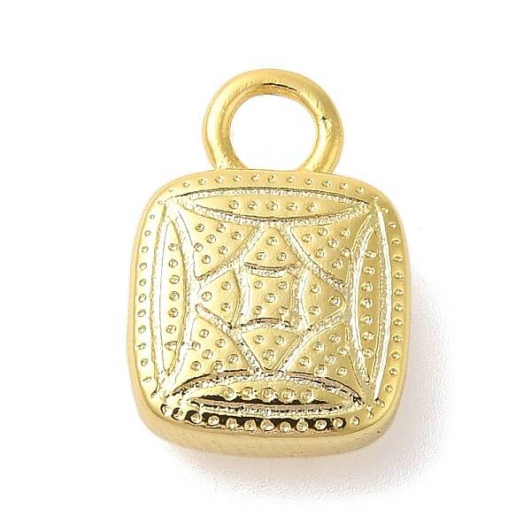 Lock Shape Rack Plating Brass Pendants Charms