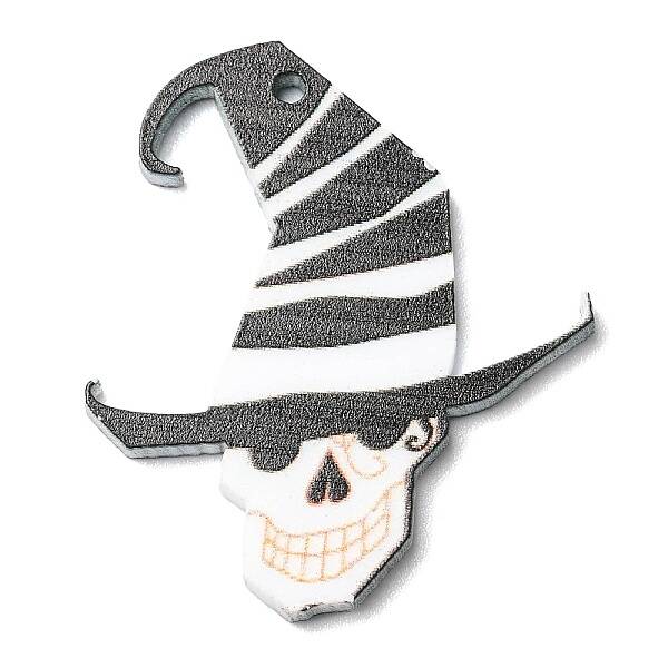 Opaque Acrylic Skull Pendants