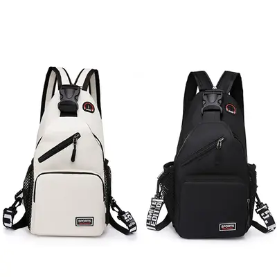 INNENS Nylon Sling Bag for Men Women, Crossbody Backpack Shoulder Casual Rucksack Daypack For Hiking Camping Outdoor Trip