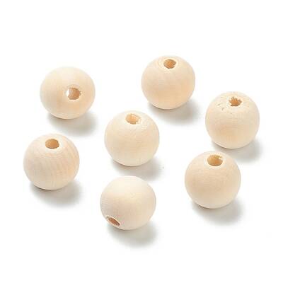 Natural Unfinished Wood Beads