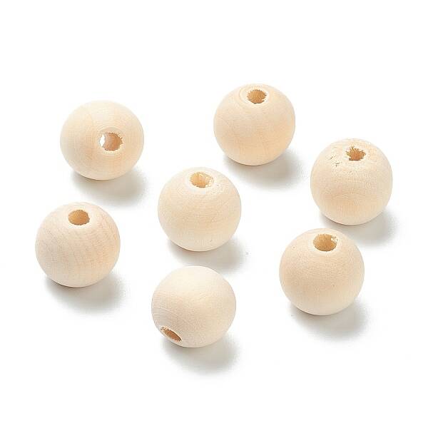 Natural Unfinished Wood Beads